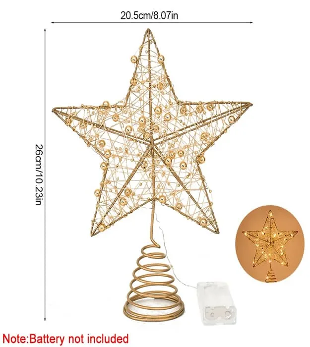 Shining-LED-gold-tree-star-topper