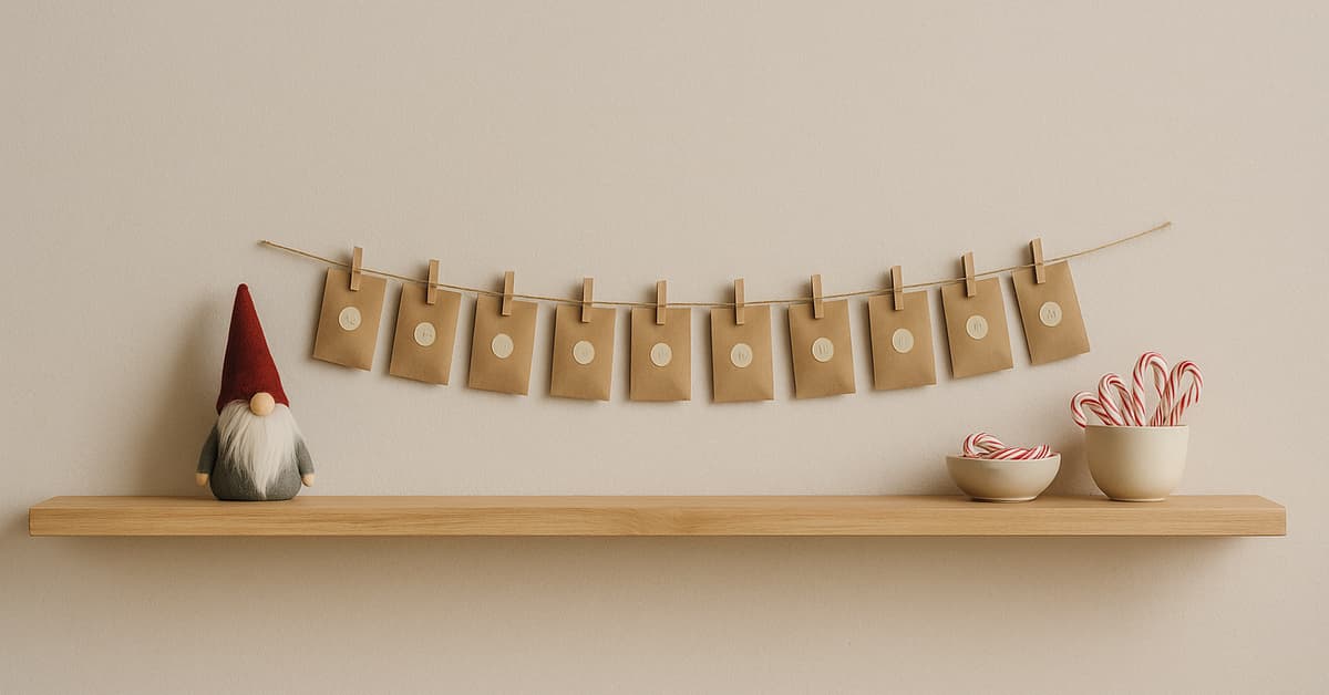 tomte gnome advent envelopes